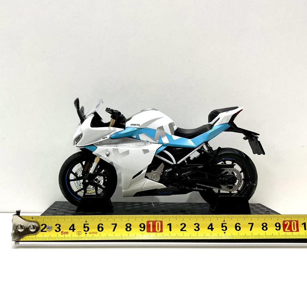 Мотоцикл металопластиковий звуки підсвічування гумові шини рухомі елементи 1:12 Білий (BG 36-480) Чернігів - фото 8