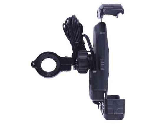 Держатель телефона M14-A1 черный, крепление на руль, с беспроводной зарядкой, Kewiq Мукачево