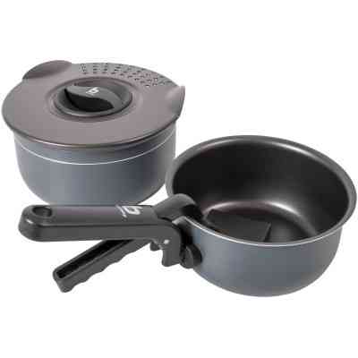 Набір туристичного посуду Bo-Camp Trekking Anthracite 5 предметів Сірий (2300351) Вінниця
