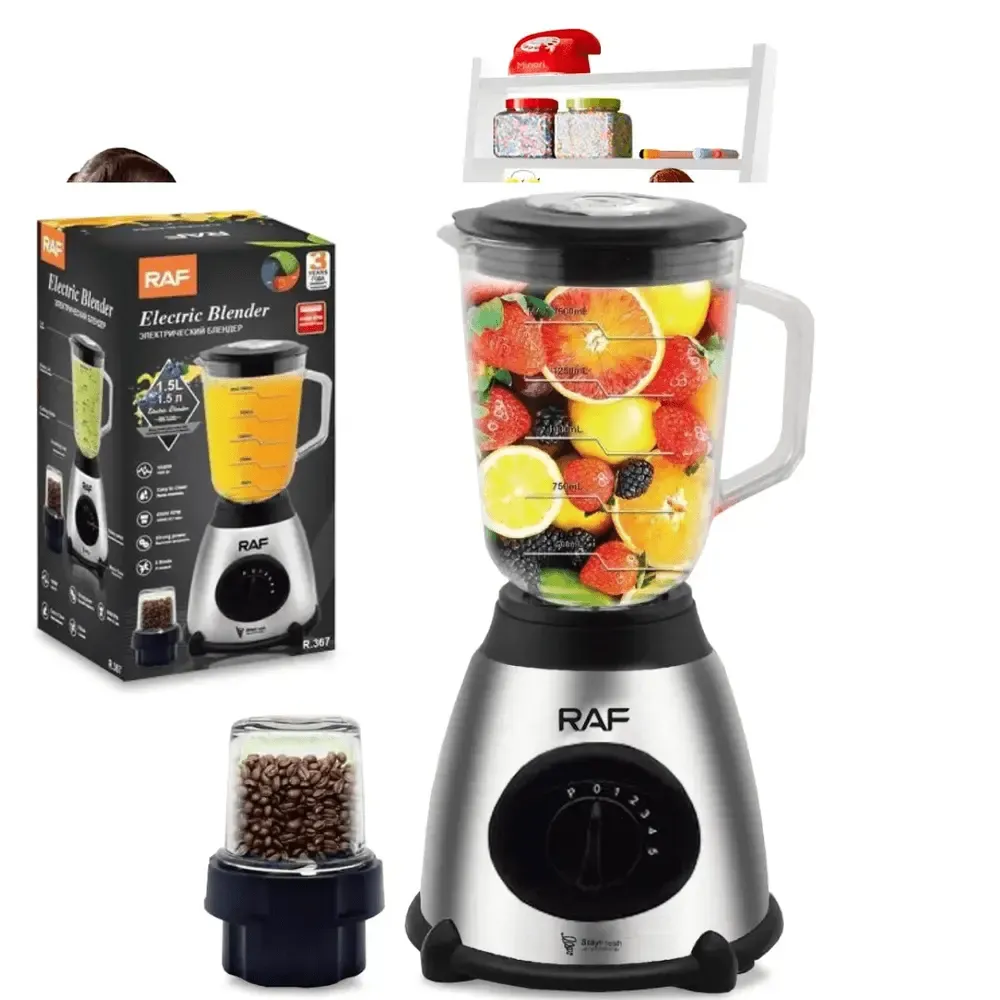 Блендер с кофемолкой RAF R.367 1000 Вт 1,5л Коломия - фото 1