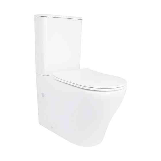 Унітаз підлоговий Qtap Virgo Ultra Quiet безобідковий із сидінням Soft-Close WHITE QT18226092AW Київ