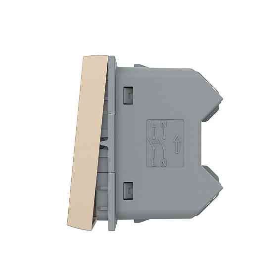 LIVOLO Перехресний (хрестовий) вимикач LIVOLO, 2-клавішний, золотий, модуль без рамки (VL-FCMM1 Коломия