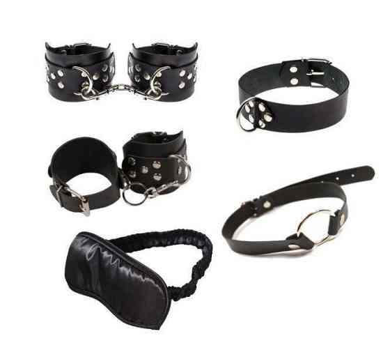 Набор Exxtreme Sex BDSM Leather Set, Black Sex Aura Киев