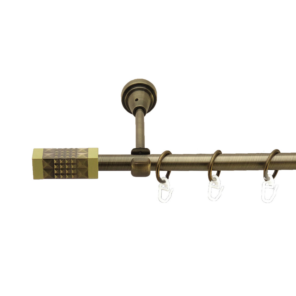 Карниз Orvit Рубікела металевий однорядний відкритий Антик 16 мм 300 см (3327927) Львов - изображение 1