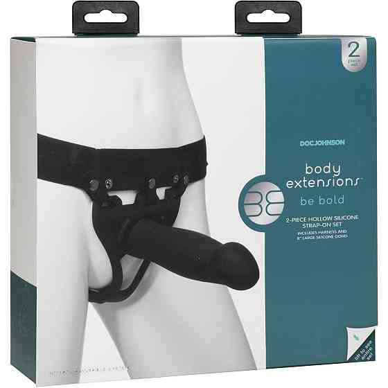 Страпон унісекс Doc Johnson Body Extensions – Be Bold, порожня насадка Sex Aura Київ
