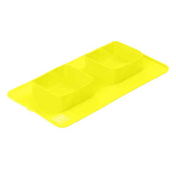 Миска складная WAUDOG Silicone, 385х230х50 мм желтый Винница