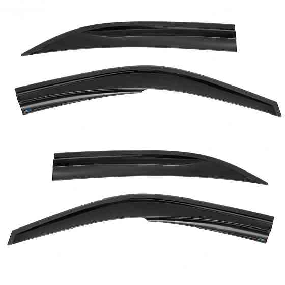 Дефлектори вікон (вітровики) Mercedes-Benz E-Klasse (W210) 1995-2002, 4шт, SunPlex, седан, на скотчі Київ