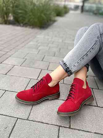 SOTHBY'S Туфлі жіночі Sothby 's червоні замша натуральна 37р.-24см. 38р.-24.5см. (M-373) (3115) Коломыя