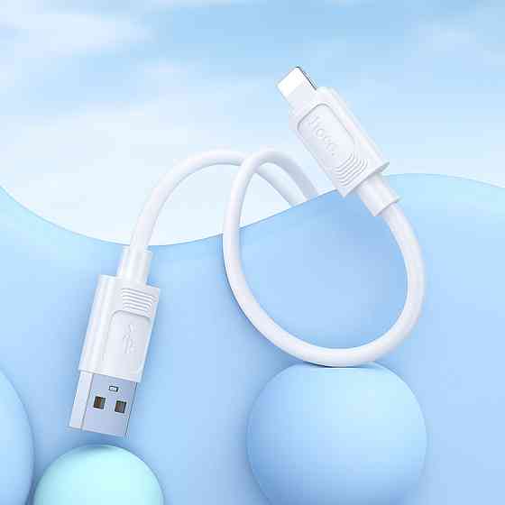 Кабель HOCO X122 Benefit silicone charging data cable iP White Київ