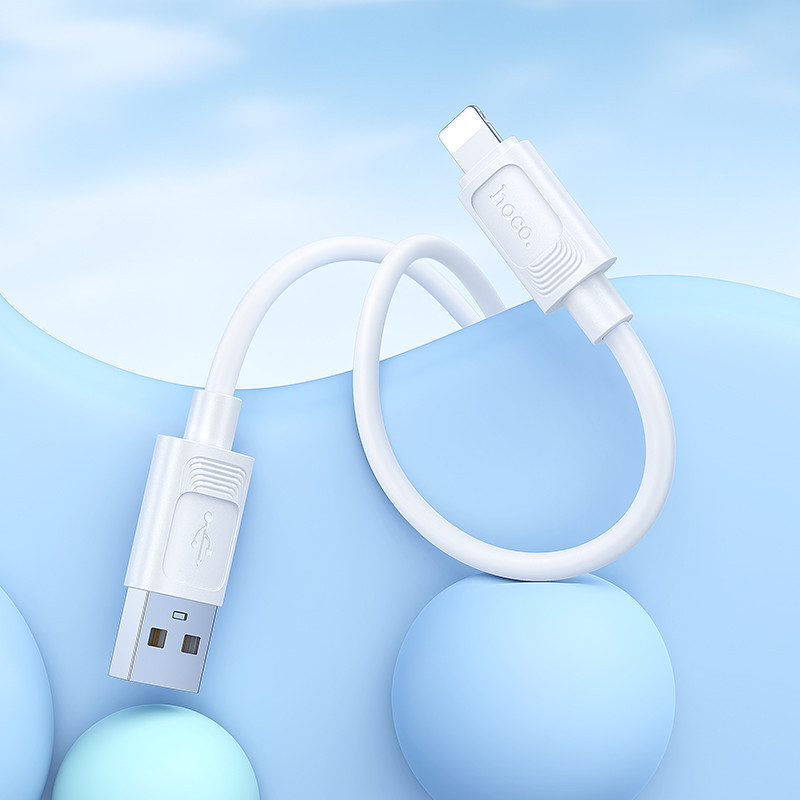 Кабель HOCO X122 Benefit silicone charging data cable iP White Київ - фото 5