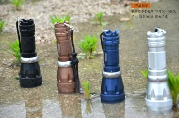 Підводний водонепроникний протиударний ліхтар Police 8766-L2 для дайвінгу Київ - фото 4