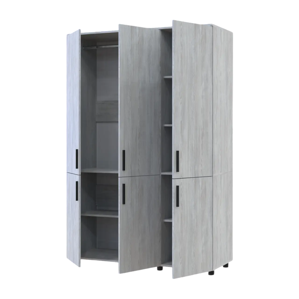 Шафа для одягу Doros Торн Сосна Натті 3 ДСП (штанга) 135х51.6х200 (DRS-012079) Дніпро - фото 5