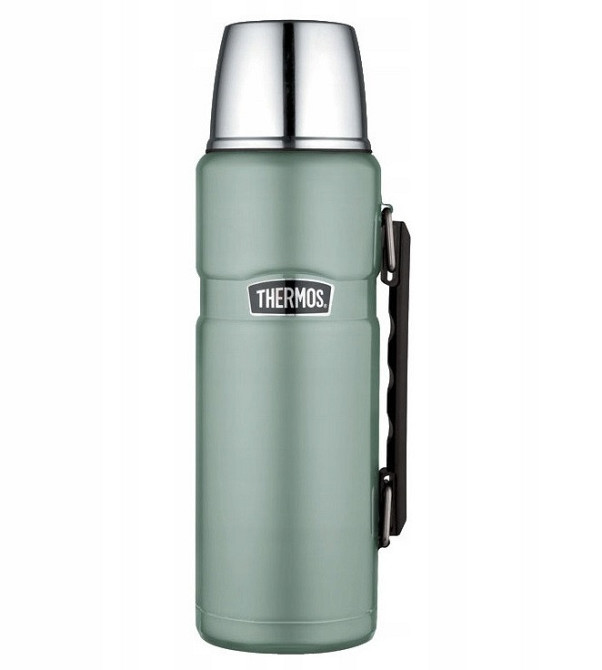 Термос 1.2 літра з ручкою для напоїв Thermos "Stainless King" Green (170025) Нержавіюча сталь Нововолинськ - фото 2