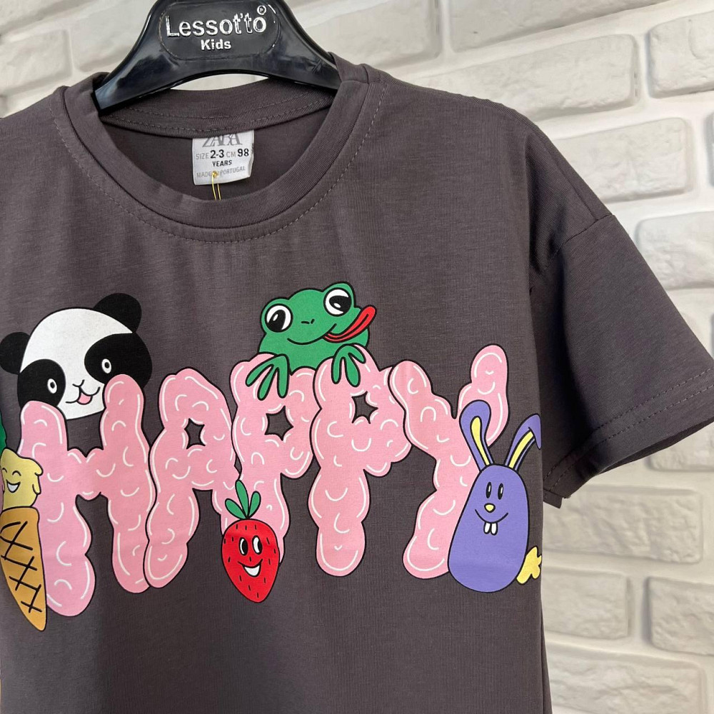 Дитячий Літній Костюм для Дівчинки Футболка та Велосипедки Туреччина 2-3 роки 92-98см Київ - фото 3