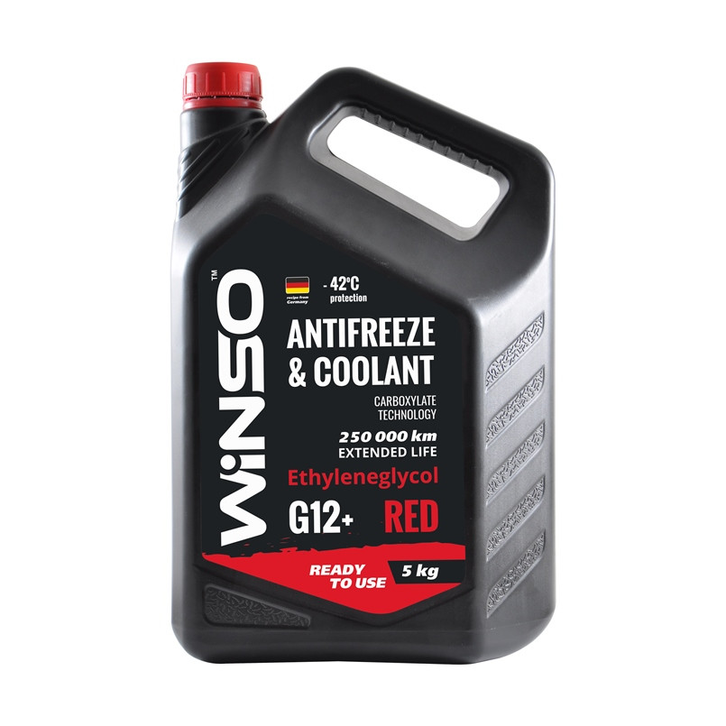 Антифриз Winso Antifreeze & Coolant Red G12+ -42°C червоний готовий 5кг Львів - фото 1