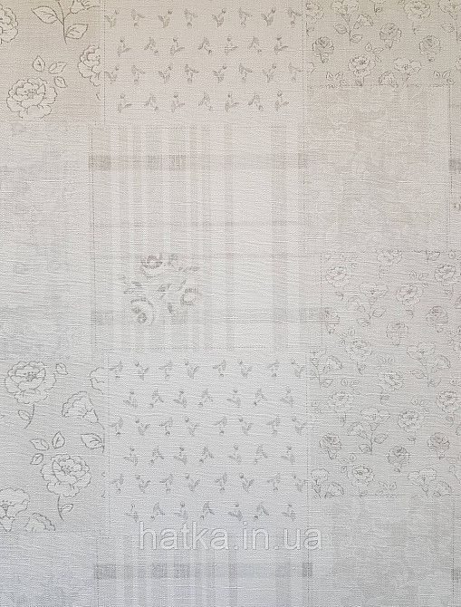 Шпалери вініл на флізеліні A.S.Creation Maison charme 0.53x10 прованс під плитку квіти смуги сірі білі Київ - фото 1