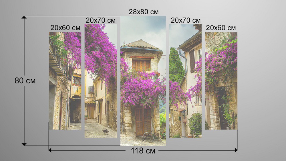 Модульна картина Місто Квіти Art-26_5 Київ - фото 3