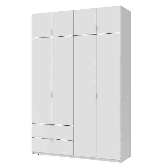 Шкаф распашной с антресолью Doros Лукас 160х50х240 см Белый (DRS-011193) Днепр