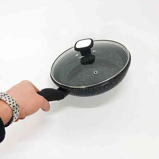 Сковорода з алюмінієвим шаром, Сковорода для індукційних варильних панелей з ручкою алюміній DR-46 Івано-Франківськ