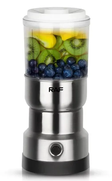 Кавомолка з блендером 2в1 Domotec/RAF R-7126 300Вт кавомолка 95 грам, чаша блендера 350 мл Одеса - фото 2