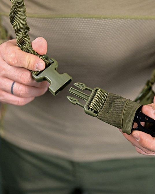 Двоточковий збройовий ремінь олива ПП7606 Одеса - фото 4