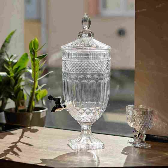 Лимонадниця Topaz Crystal 5л із краном HP-19-294 глек диспенсер для напоїв прозорий Коломия