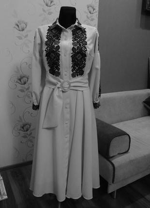 Сукня жіноча вишита бісером 48 р. Коломия - фото 4