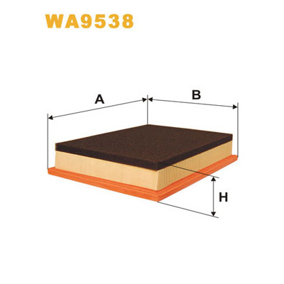 Повітряний фільтр для автомобіля Wixfiltron WA9538 Вінниця - фото 1
