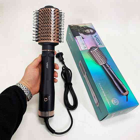 Сучасний фен для укладання, Професійний фен-гребінець з іонізацією, Хороший фен для волосся KP-46 Івано-Франківськ