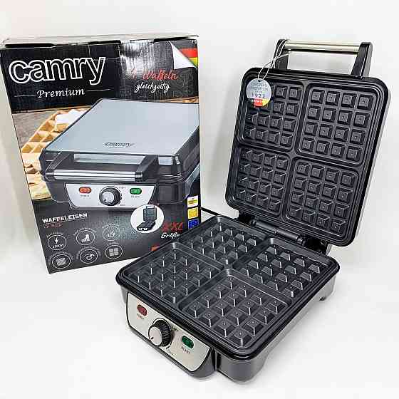 Вафельниця електрична Camry CR 3025 1500Вт для бельгійських віденських вафель з терморегулятором 4 форми UP-53 Львів