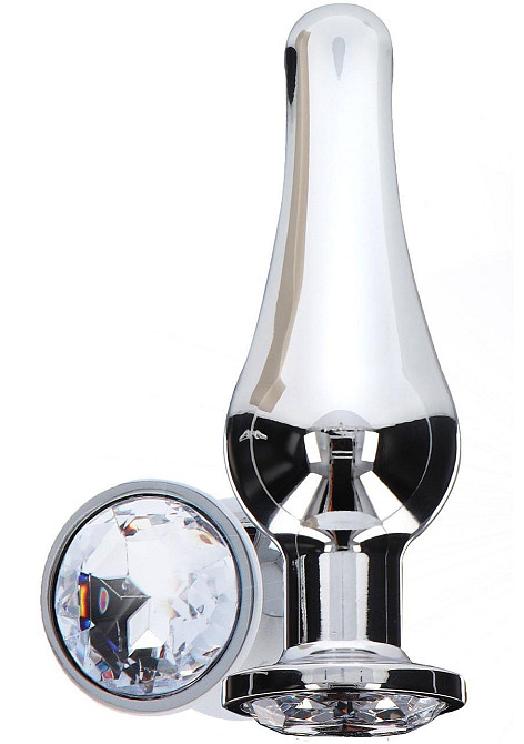 Анальная пробка металлическая TOY JOY Diamond, L, 13 × 9,5 см Sex Aura Киев - изображение 2