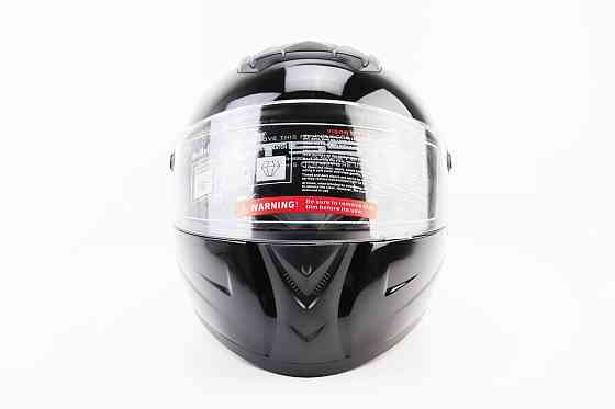 Шолом інтеграл, закритий+окуляри BLD-М61 М (57-58см), ЧОРНИЙ глянець Киев