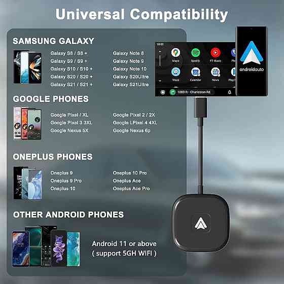 Безпровідний адаптер Android Auto Луцк