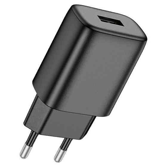 Сетевое зарядное устройство HOCO C134A Solid single port charger (EU) Black Киев