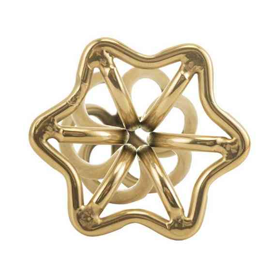 Анальная пробка LOCKINK SEVANDA Hollow Spiral Golden Metal Anal Plug - L size Sex Aura Киев