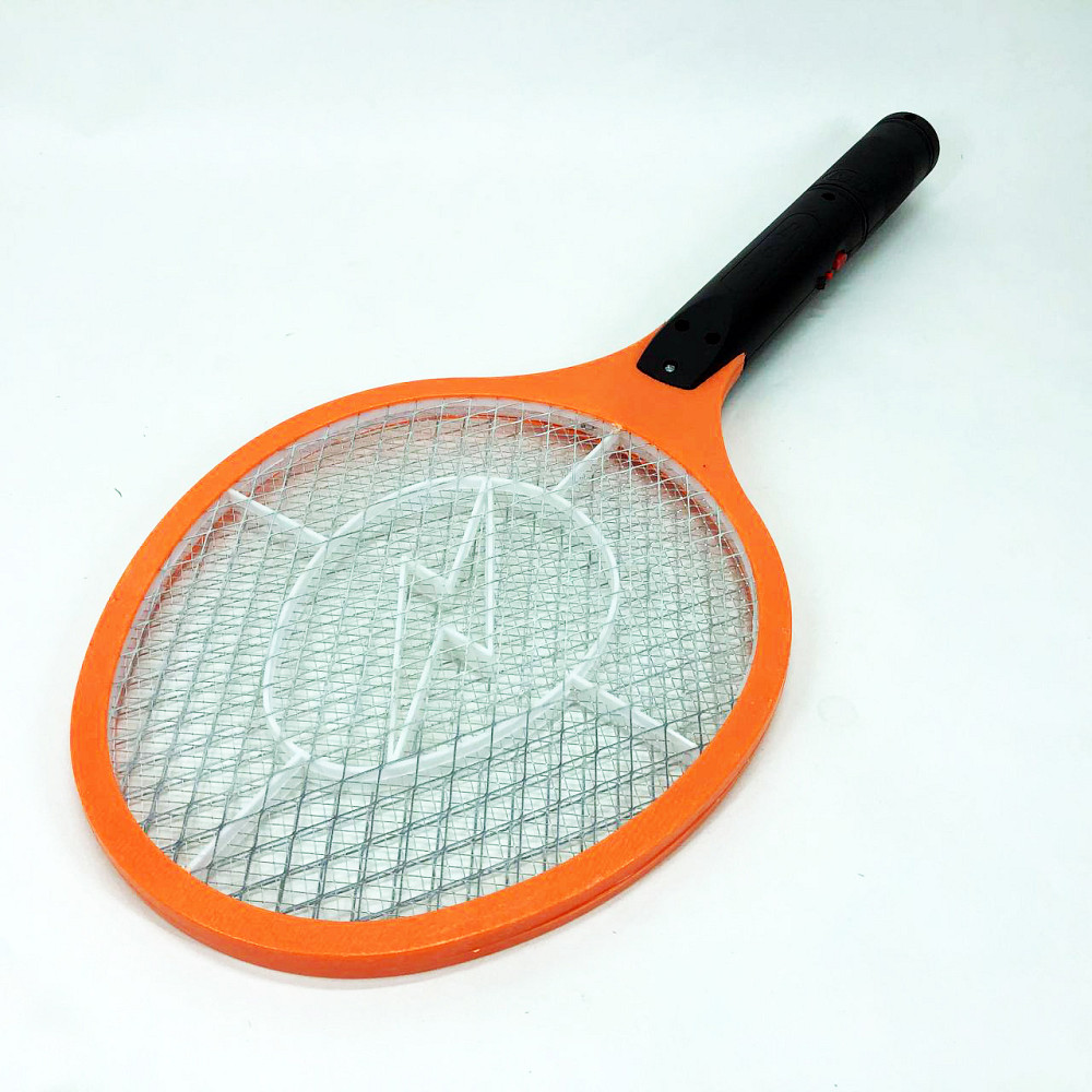 Мухобойка электрическая от насекомых, Аккумуляторный уничтожитель комаров, мошек, мух. Цвет: оранжевый YT-61 Львов - изображение 3