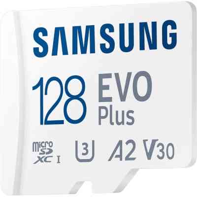 Карта пам'яті Samsung 128 GB microSDXC Class 10 UHS-I U3 V30 A2 EVO Plus+SD Adapte (MC128SA/EU) Вінниця