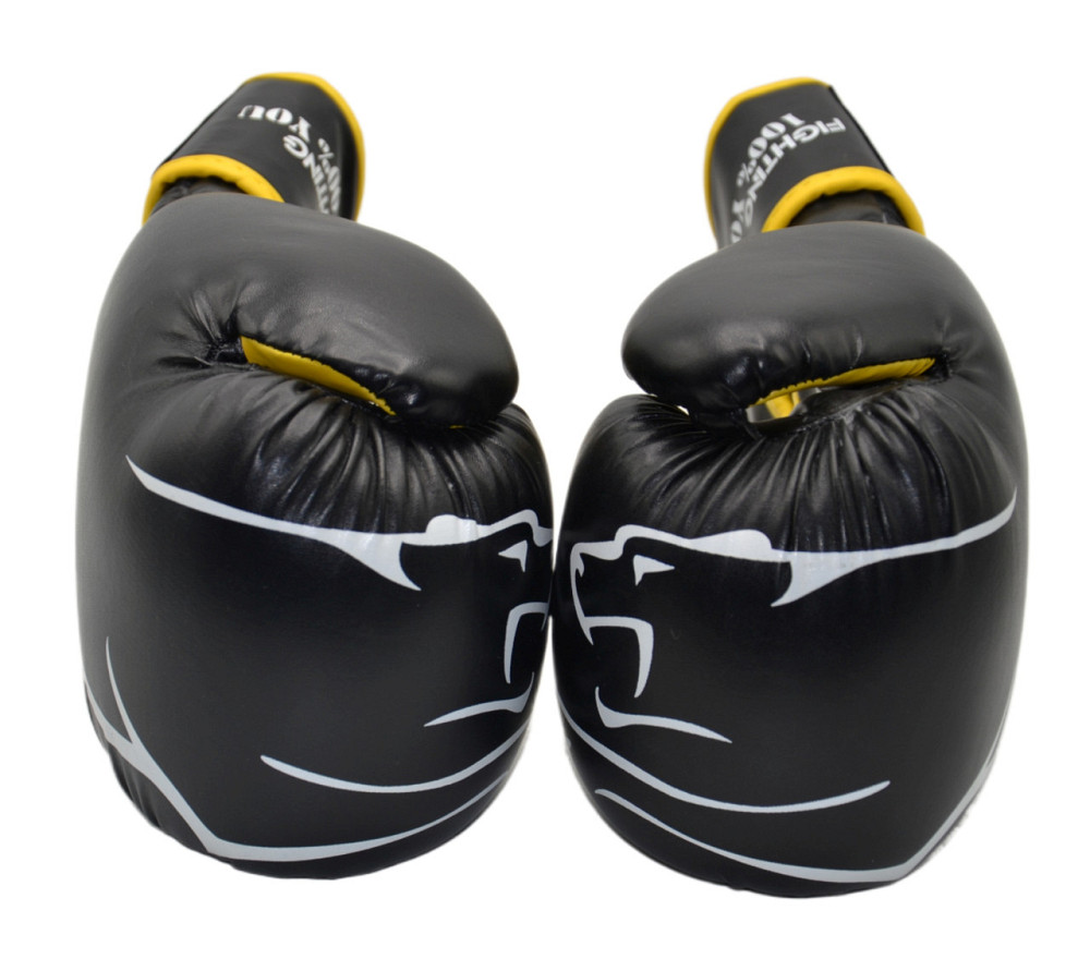 Боксерские перчатки PowerPlay 3018 Jaguar Черно-Желтые 16 унций Луцк - изображение 10