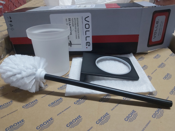 Підвісний йоржик для унітаза VOLLE SOLO чорний Київ