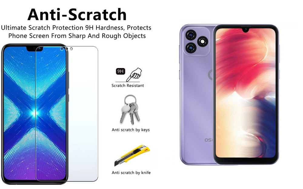 Защитное стекло NeoGlass для Blackview Oscal C20, Oscal C20 Pro – ультрапрозрачное и устойчивое Киев - изображение 1