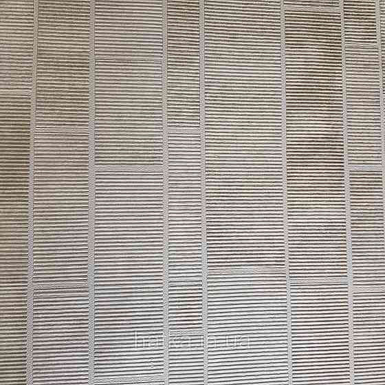 Обои виниловые на флизелине Rasch Factory 0.53х10,05 геометрия полосы фигуры структурные бело молочные 428209 Киев