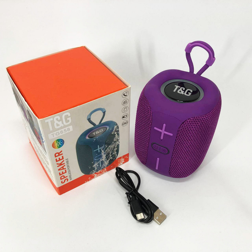 Блютуз колонка с зарядкой от usb, Маленькая колонка с подсветкой Портативная led подсветкой SV-30 Львов - изображение 1