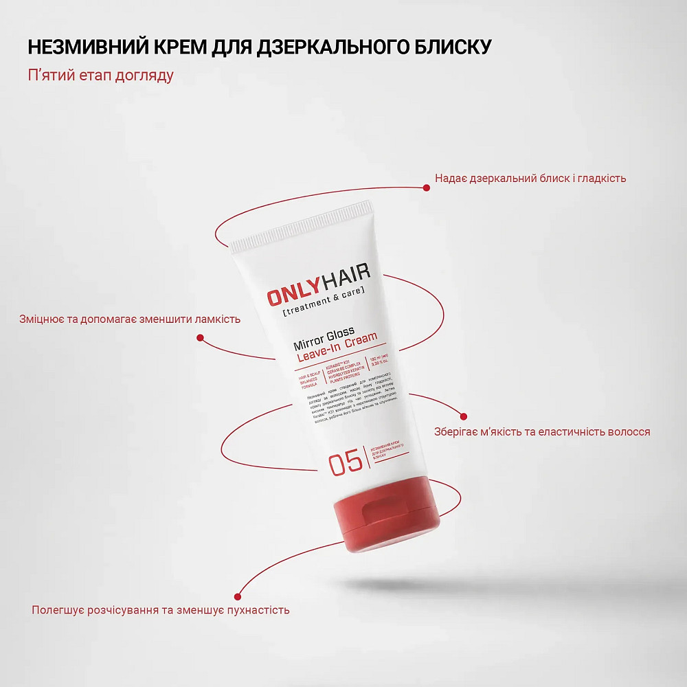 Несмываемый крем для зеркального блеска Only Hair 100 мл Киев - изображение 4