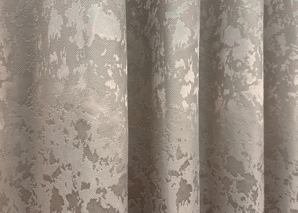 Комплект коротких штор VR-Textil Льон мармур Pavliani VO № 1717ш сіро-бежевий 130х170 см 2 шт (35-0343) Київ - фото 6