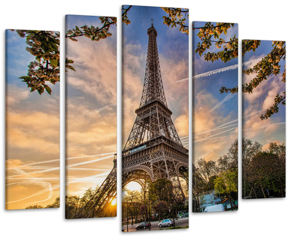 Модульная картина Париж Art-293_5 ( 80х118см ) 110x160 см Киев - изображение 1