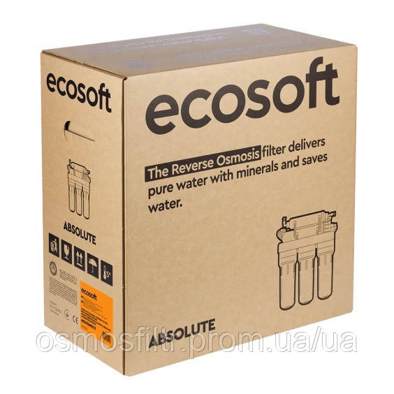 Фільтр зворотного осмосу Ecosoft Absolute з мінералізатором з додатковими картриджами 6 міс (MO675MECO+CHV5ECOABS) Київ - фото 7