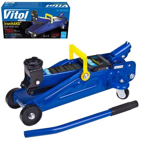 Гідравлічний домкрат 2 т з картонною коробкою, висота підйому 125-300 мм Iron Hand IH-125300DP, 6.3 кг Харків - фото 8