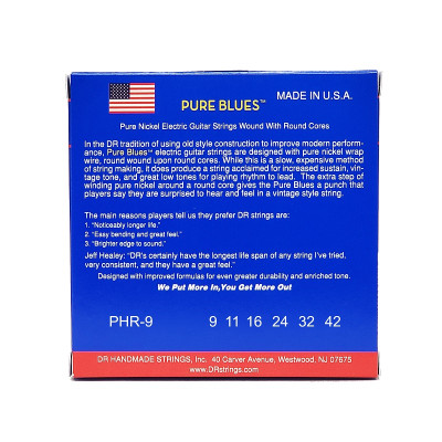 Струны для гитары DR Strings PURE BLUES Electric Guitar Strings - Light (09-42) (PHR-9) Винница - изображение 3