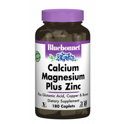 Минералы Bluebonnet Nutrition Кальций Магний + Цинк, 180 капсул (BLB-00699) Винница - изображение 1
