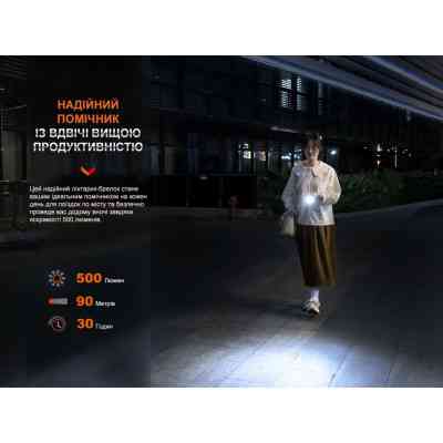 Ліхтар Fenix E03R V2.0 Grey (E03RV20GR) Вінниця